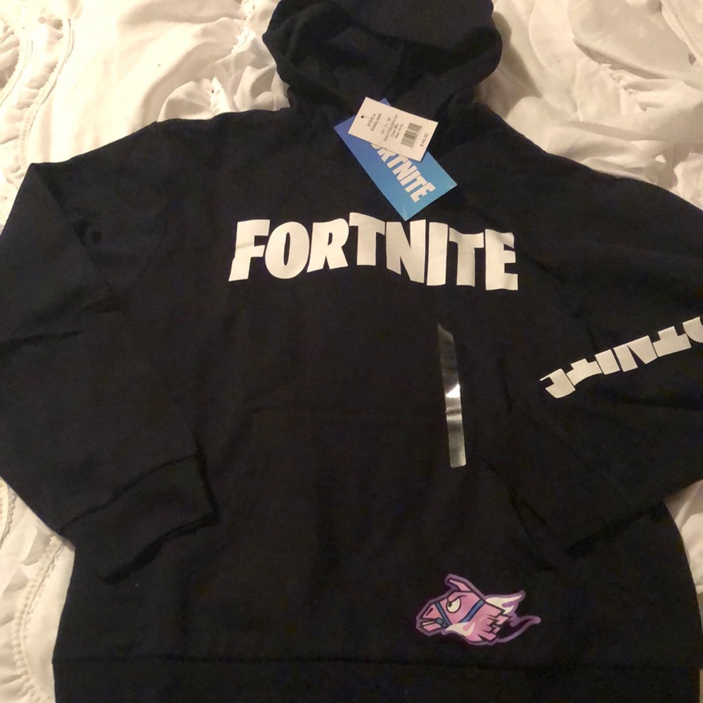 FORTNITE. Black hoodie  size 14/16